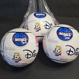 Set of 3 Disney Store Edition ZURU Mini Brands Series 1 Mystery Blind Ball 5